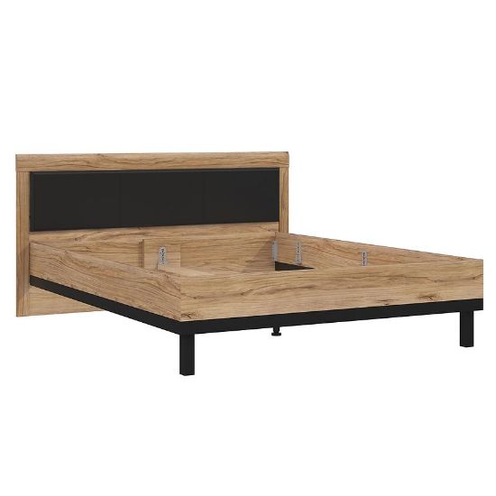 Obrazek Łóżko 182 Nemezy dąb catania/czarny