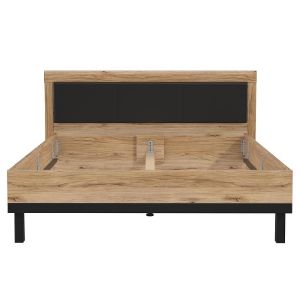 Obrazek Łóżko 182 Nemezy dąb catania/czarny