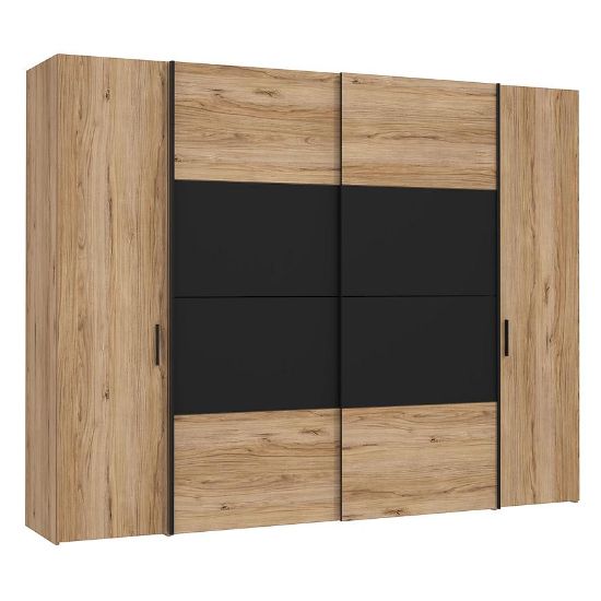 Obrazek Szafa Nemezy dąb catania/czarny