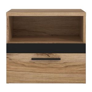 Obrazek Szafka nocna Nemezy dąb catania/czarny