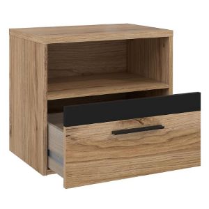 Obrazek Szafka nocna Nemezy dąb catania/czarny