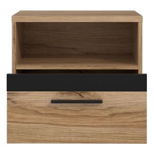 Obrazek Szafka nocna Nemezy dąb catania/czarny