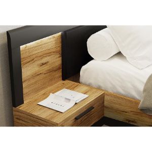 Obrazek Szafka nocna Nemezy dąb catania/czarny