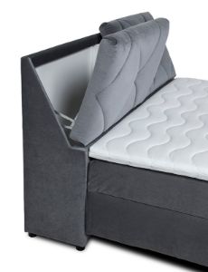 Obrazek Łóżko kontynentalne Moris 160 popiel