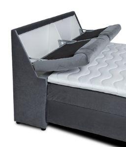 Obrazek Łóżko kontynentalne Moris 160 popiel