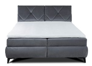 Obrazek Łóżko kontynentalne Moris 160 popiel