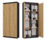 Obrazek Regał zamykany Tor P8D2 (antracyt/dąb artisan)