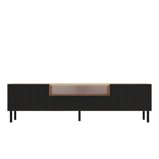 Obrazek Szafka RTV Jula 160S czarny/dąb artisan