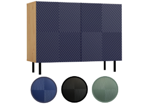 Obrazek Komoda Jula 2K granat/dąb artisan