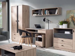 Obrazek Komoda Allmo AL7 dąb estana jasny/antracyt