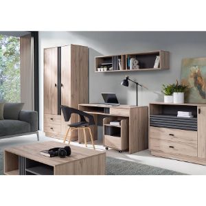 Obrazek Szafa Allmo AL2 dąb estana jasny/antracyt