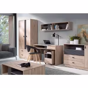 Obrazek Szafa Allmo AL1 dąb estana jasny/antracyt