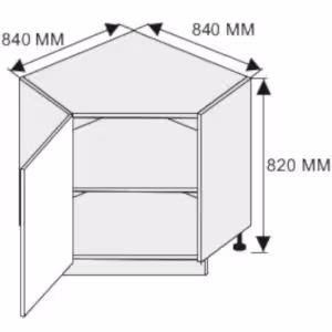 Obrazek Szafka kuchenna Malmo Permbroke D12R/90 korpus lava