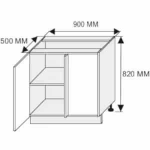 Obrazek Szafka kuchenna Malmo Permbroke D13U korpus lava