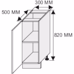 Obrazek Szafka kuchenna Malmo Permbroke D1D/30 korpus lava