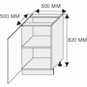 Obrazek Szafka kuchenna Malmo Permbroke D1D/50 korpus lava