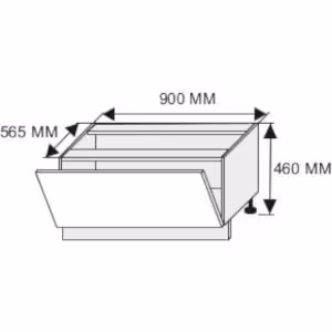 Obrazek Szafka kuchenna Malmo Permbroke D1K/90 korpus lava