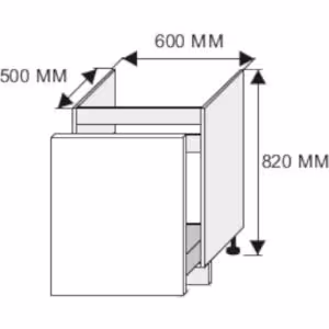 Obrazek Szafka kuchenna Malmo Permbroke D1ZM/60 korpus lava