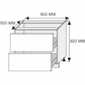Obrazek Szafka kuchenna Malmo Permbroke D2M/90 korpus lava