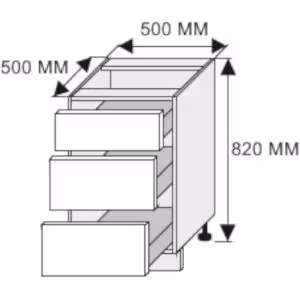 Obrazek Szafka kuchenna Malmo Permbroke D3M/50 korpus lava