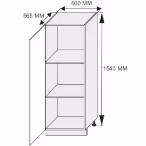 Obrazek Szafka kuchenna Malmo Permbroke D5D/60/154 korpus lava