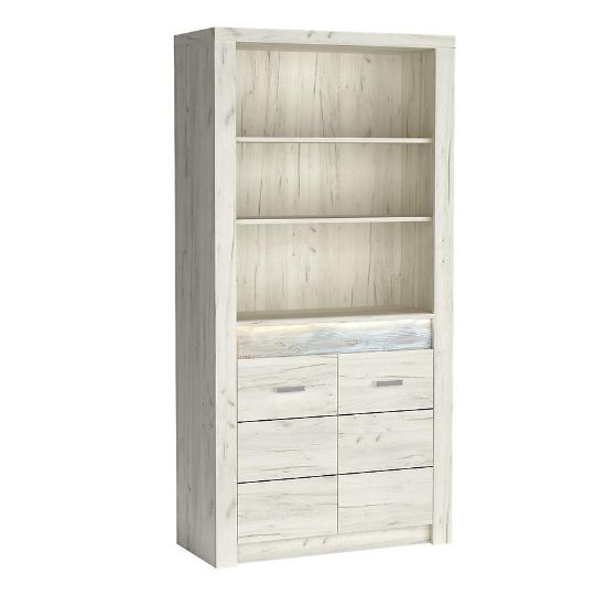 Obrazek Regał Indianapolis I5 kraft biały