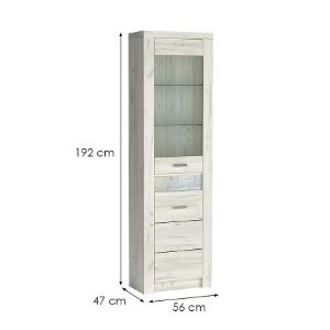 Obrazek Witryna narożna Indianapolis I23 kraft biały