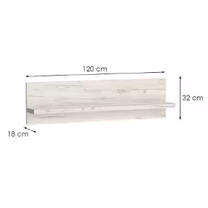 Obrazek Półka Indianapolis I11 kraft biały