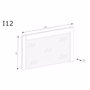 Obrazek Lustro Indianapolis I12 kraft biały