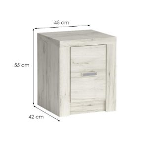 Obrazek Szafka nocna Indianapolis I24 kraft biały