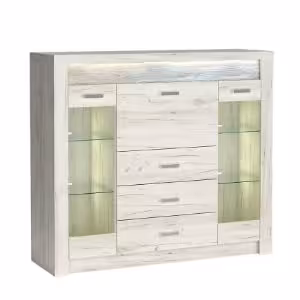 Obrazek Komoda szkło Indianapolis I8 kraft biały