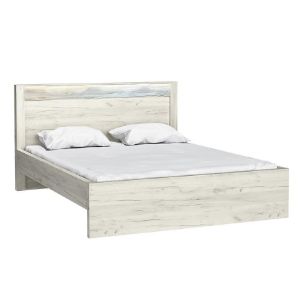 Obrazek Łóżko 160 + stelaż Indianapolis I19 kraft biały