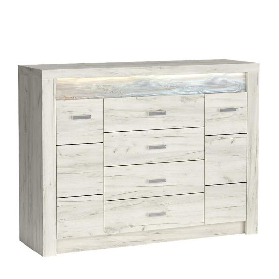 Obrazek Komoda Indianapolis I7 2D4S kraft biały