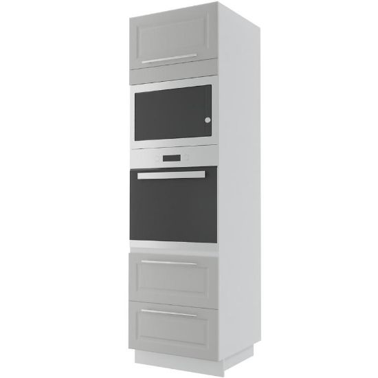 Obrazek Szafka kuchenna Emporium D14RU/2E 286 light grey stone/biały