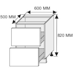 Obrazek  Szafka kuchenna Essen grey D2E/60 