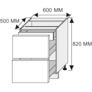 Obrazek  Szafka kuchenna Essen grey D2E/60/1E 