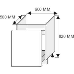 Obrazek Szafka kuchenna Emporium D1ZE/60 light grey stone/biały