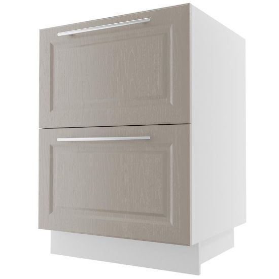 Obrazek Szafka kuchenna Emporium d2m/60 grey stone/kor.biały