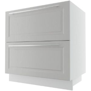 Obrazek Szafka kuchenna Emporium D2M/80 light grey stone/biały