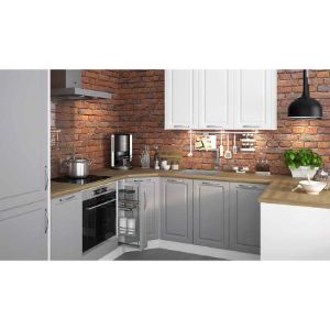 Obrazek Szafka kuchenna Emporium D2M/90 light grey stone/biały