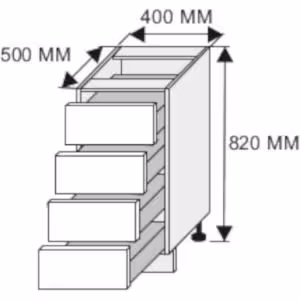 Obrazek  Szafka kuchenna Essen grey D4E/40 