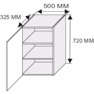 Obrazek Szafka kuchenna Emporium W2/50 light grey stone/biały