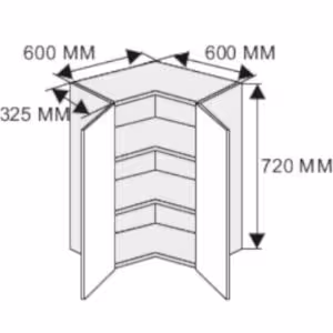 Obrazek Szafka kuchenna W12/60 Quantum beige mat/lava