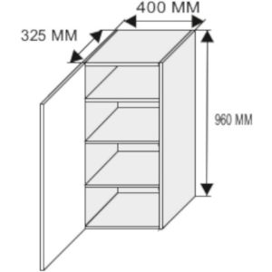 Obrazek Szafka kuchenna Emporium w4/40 white/kor.biały