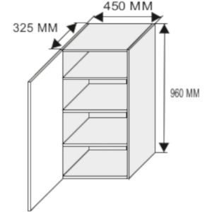 Obrazek Szafka kuchenna Emporium w4/45 white/kor.biały