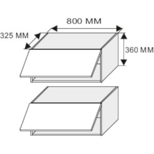 Obrazek Szafka kuchenna Emporium w4bs/80 wkf white/kor.biały