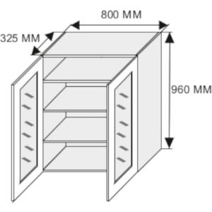 Obrazek Szafka kuchenna Emporium w4s/80 white/kor.biały