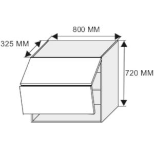 Obrazek Szafka kuchenna Emporium w8b/80 av white/kor.biały