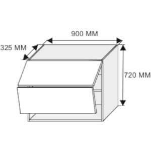 Obrazek Szafka kuchenna Emporium w8b/90 av white/kor.biały