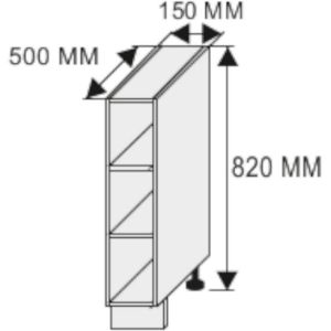 Obrazek Szafka kuchenna D15/o Quantum white lava